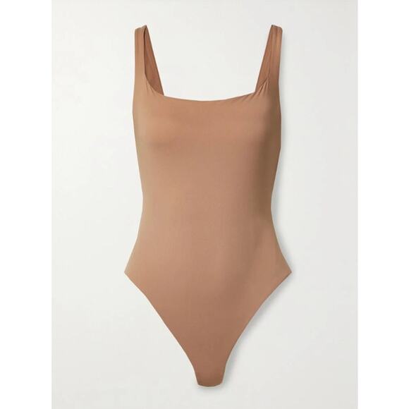 NWT SKIMS Soft Smoothing Seamless THONG BODYSUIT Color Sienna Size 2X - Picture 1 of 8